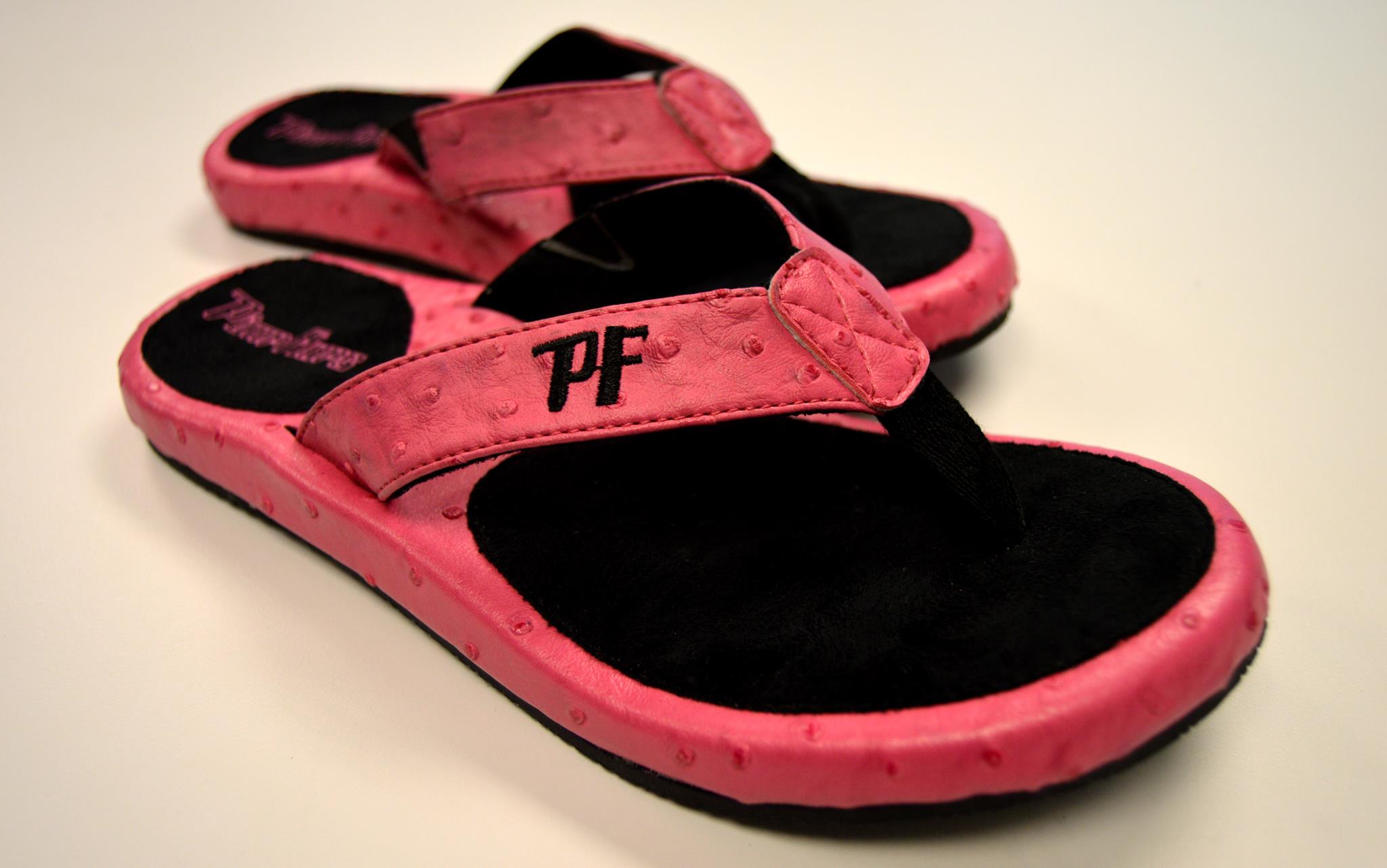 💖 Pink Ostrich – Pimp Flops