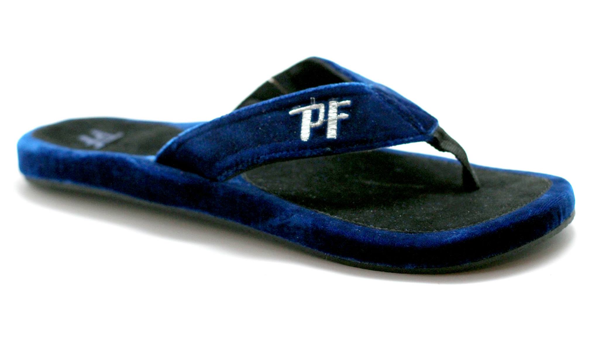 🌌 Dark Blue Velvet – Pimp Flops